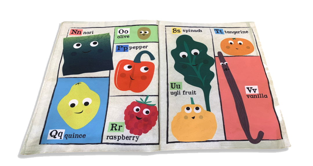 Jo & Nic's Crinkly Cloth Books - Fruit & Veg ABC