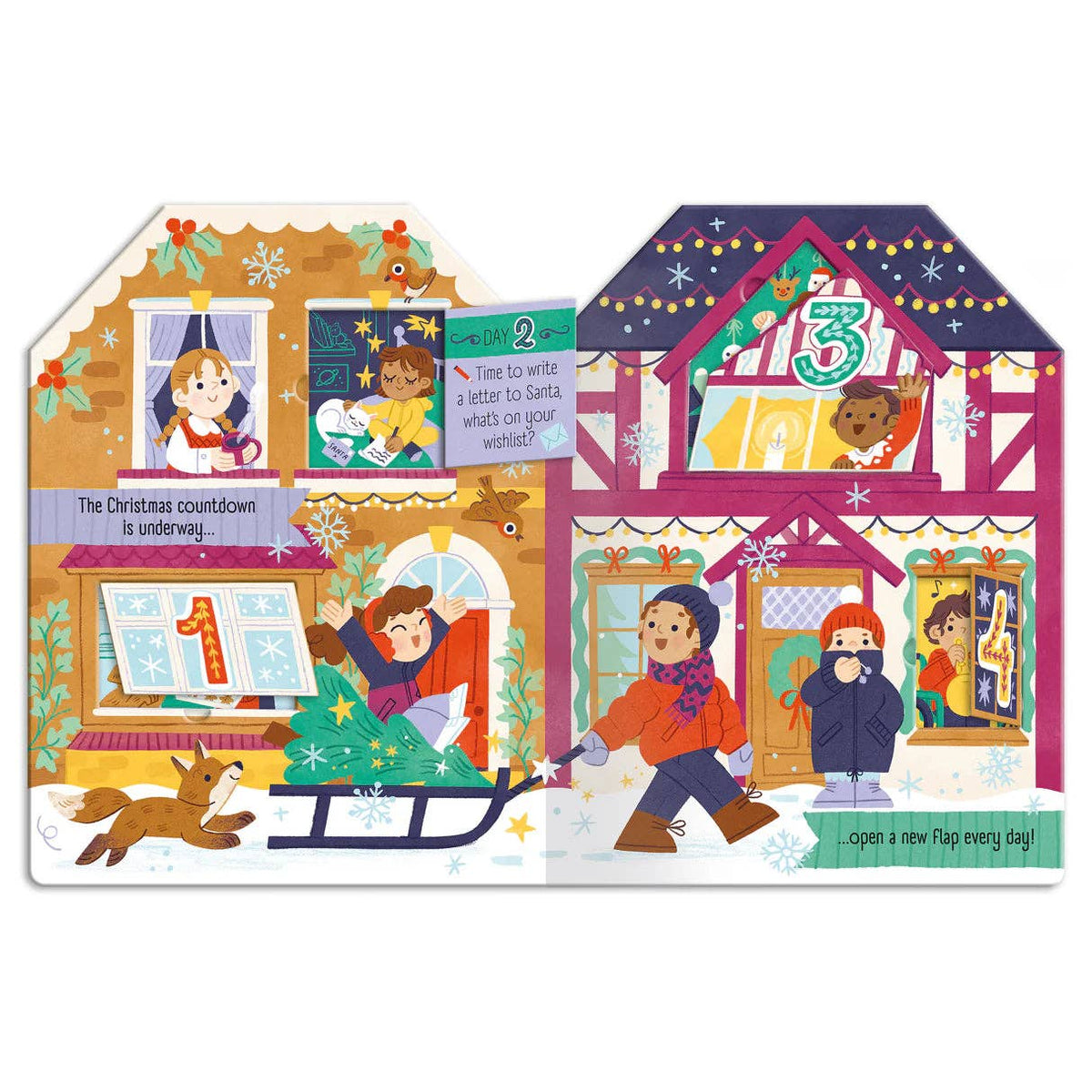 Christmas Village – Children’s Fold-Out Advent Book