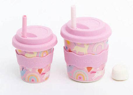 Pink Unicorn Chino Cup 8oz (STRAW INCLUDED)