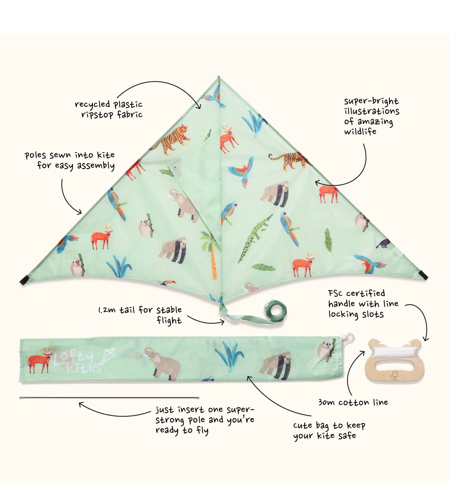 Jungle - Sustainable Kite