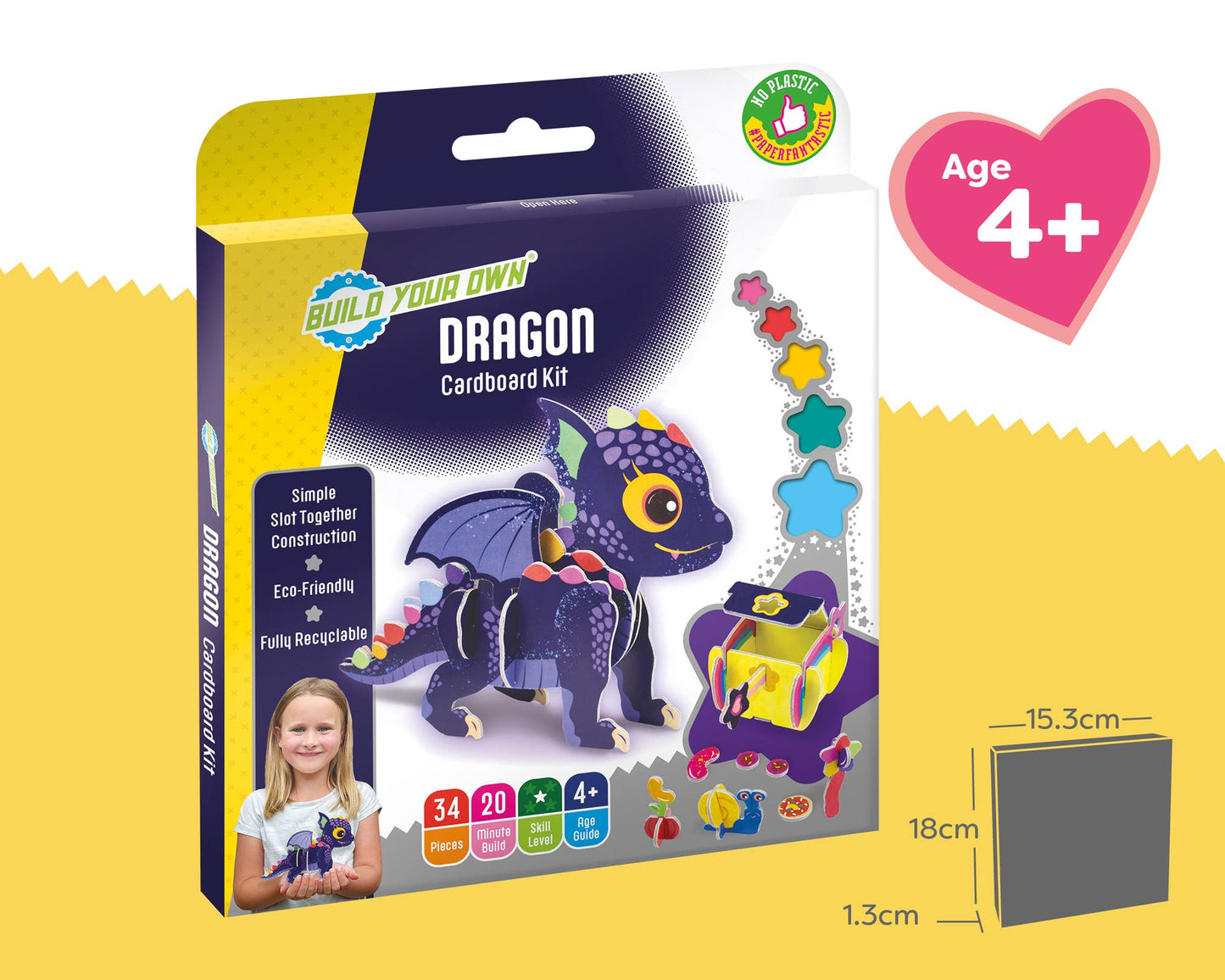 Build Your Own Dragon - Eco-Friendly Cardboard Craft Kit