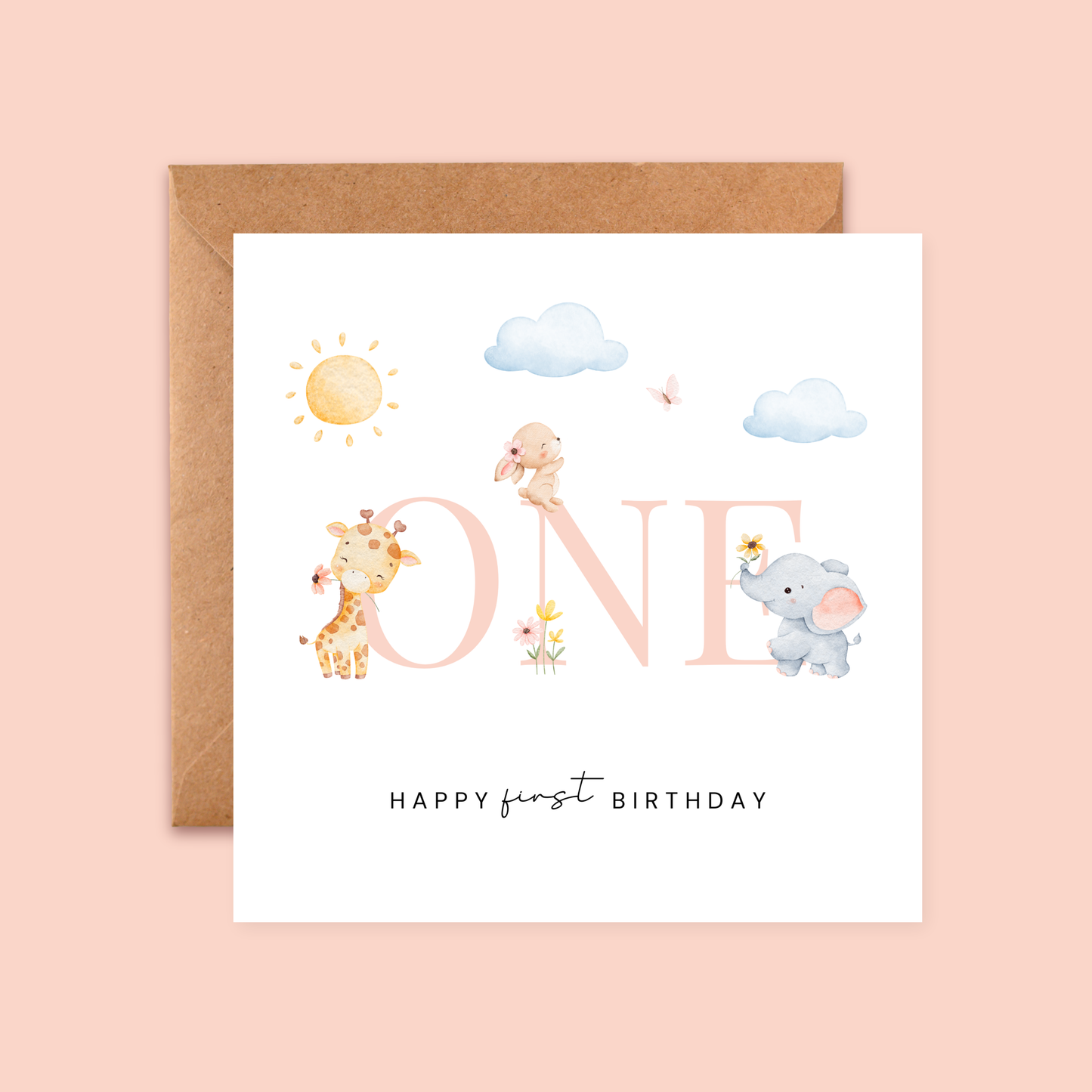 Age 1 Birthday Card | Milestone Age Cards | Baby Cards