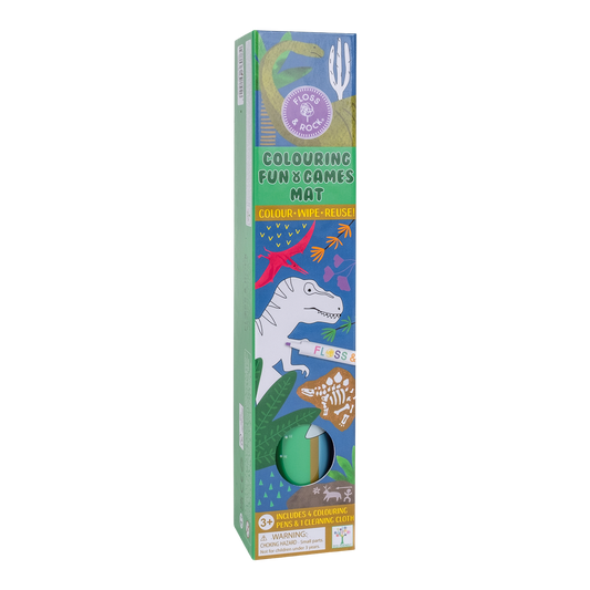Dino Colouring Fun and Games Mat