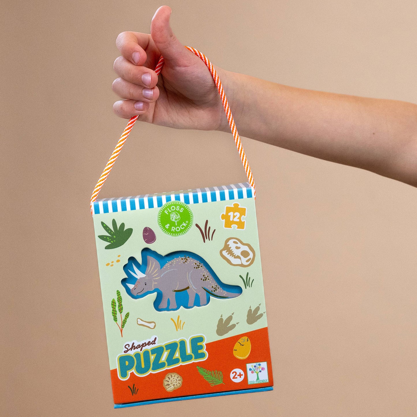 Dino 12pc Shaped Puzzle