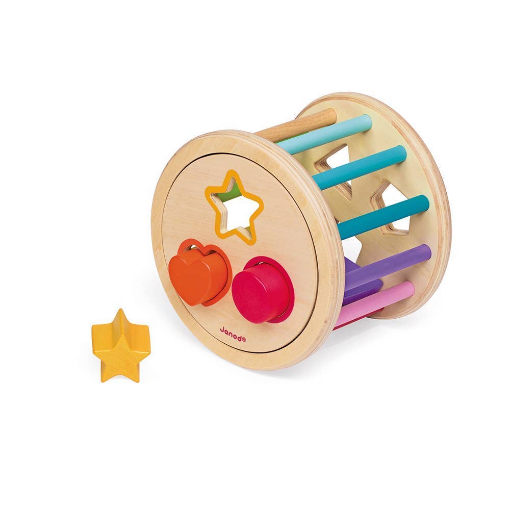 Wood - Shape Sorter Drum