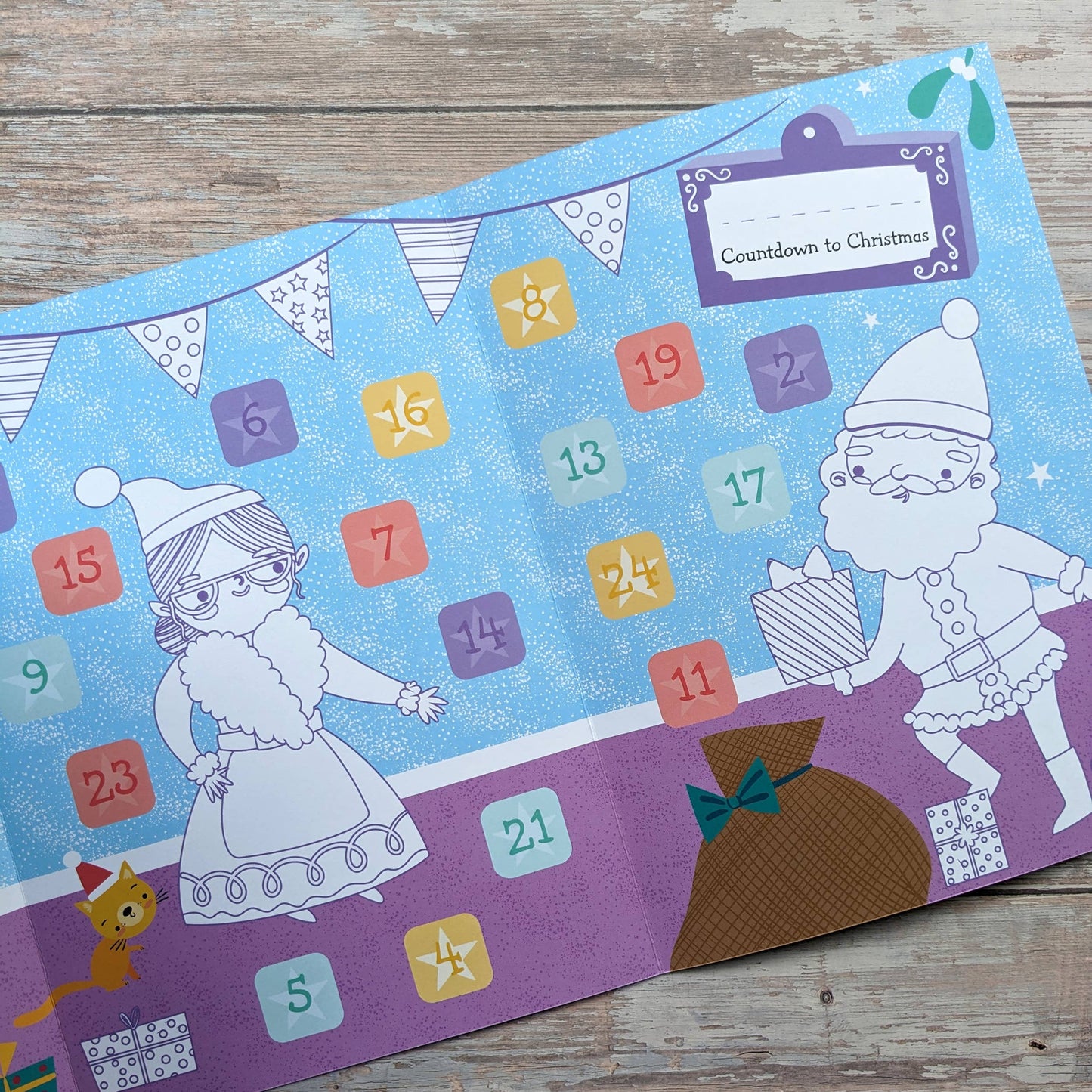 Big Sticker Book Christmas - Santa