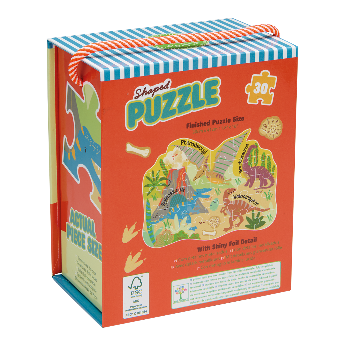 Dino 30pc Shaped Puzzle