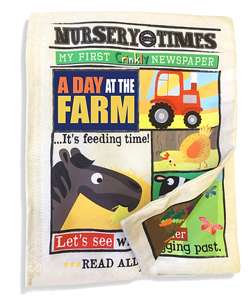Jo & Nic's Crinkly Cloth Books - Farm Animals