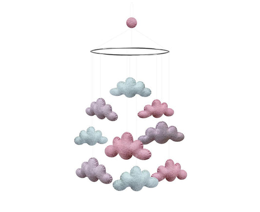 Mobile, Clouds, Pink/Purple