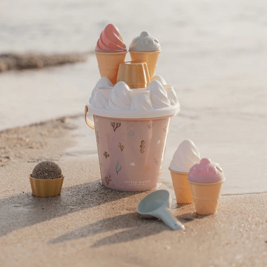 Little Dutch Ice Cream Bucket & Spade Set - Ocean Dreams Pink