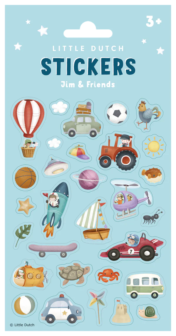 Jim & Friends Sticker Sheet